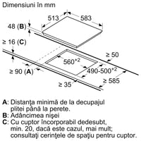 Seria 6 Plită radiantă 60 cm PKF645FP3E, Bosch