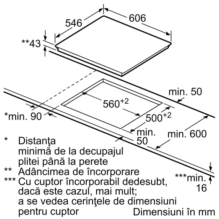 Plită radiantă 60 cm Negru, T16TT76N0, Neff