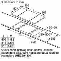 Seria 6 Plită cu inducție, Domino 30 cm PIB375FB1E, Bosch