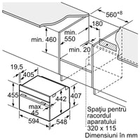 Seria 8 Cuptor compact cu funcție de abur, încorporabil 60 x 45 cm CSG7364B1, Bosch