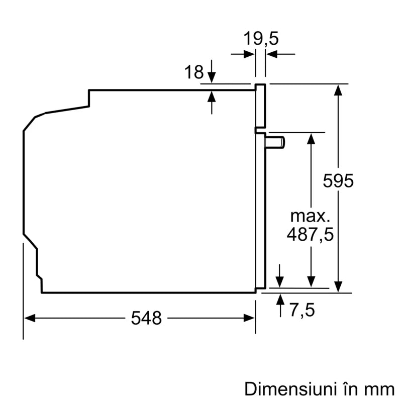 Seria 8 Cuptor multifuncțional, încorporabil 60 x 60 cm HBG7742B1, Bosch