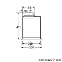 Seria 6 Hotă încorporabilă 52 cm Inox DHL585B, Bosch