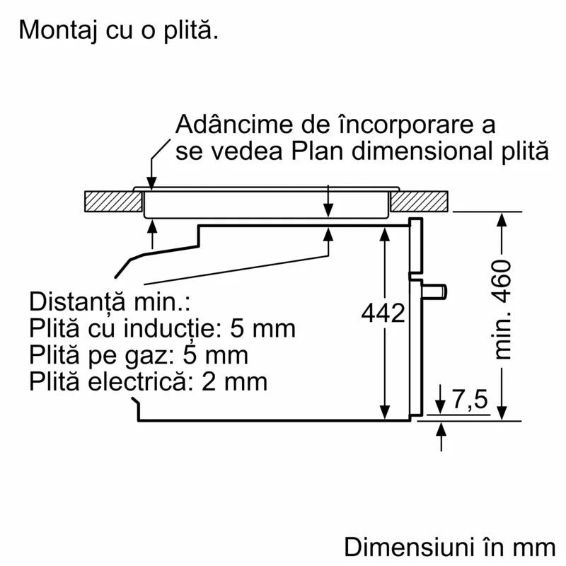 Seria 8 Cuptor compact cu funcție de abur, încorporabil 60 x 45 cm CSG7364B1, Bosch