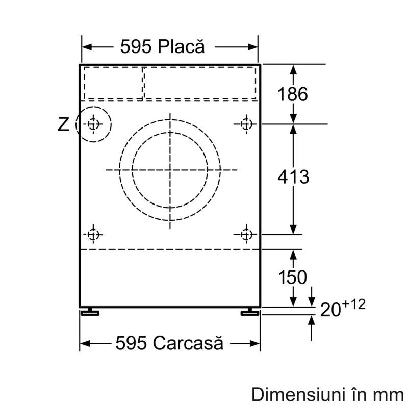 Seria 6 Mașina de spălat rufe cu uscător 7/4 kg WKD28543EU, Bosch