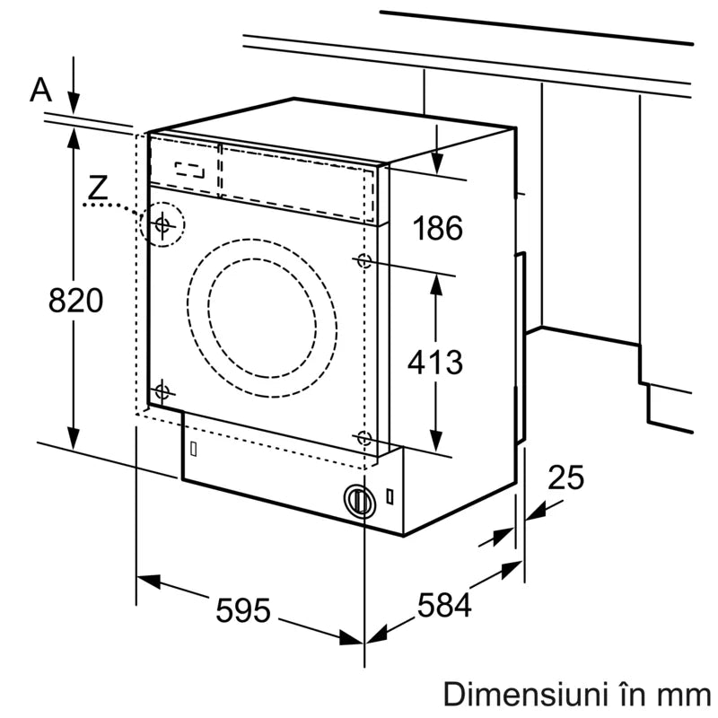 Seria 6 Mașina de spălat rufe cu uscător 7/4 kg WKD28543EU, Bosch