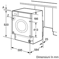 Seria 6 Mașina de spălat rufe cu uscător 7/4 kg WKD28543EU, Bosch