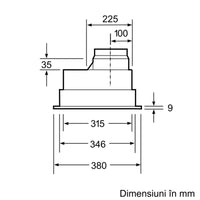 Seria 4 Hotă încorporabilă 53 cm DHL555BL, Bosch