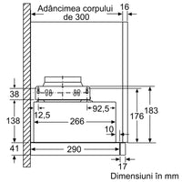 Seria 2 Hotă telescopică, încorporabilă 60 cm DFM064W54, Bosch