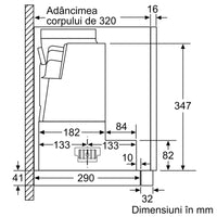 Seria 8 Hotă telescopică, încorporabilă 60 cm Inox DFS067K51, Bosch