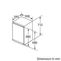 Seria 4 Congelator încorporabil 71.2 x 55.8 cm Balama plată GIV11AFE0, Bosch