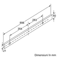 Seria 4 Hotă telescopică, încorporabilă 90 cm DFS097A51, Bosch