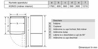 Seria 2 Combină frigorifică independentă 176 x 60 cm KGN33NWEB, Bosch