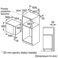 Seria 6 Cuptor cu microunde, încorporabil 59 x 38 cm BFL554MB0, Bosch