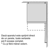 Seria 4 Combină frigorifică independentă 203 x 60 cm Inox Look KGN397LEQ, Bosch