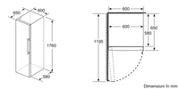 Seria 2 Frigider independent 176 x 60 cm Alb KSV33NWEP, Bosch