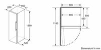 Seria 6 Frigider independent 186 x 60 cm Anti-Amprentă KSV36BIEP, Bosch