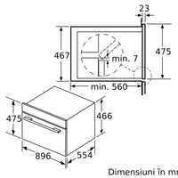 Seria 6 Cuptor multifuncțional, încorporabil 90 x 48 cm Inox VBC5580S0, Bosch