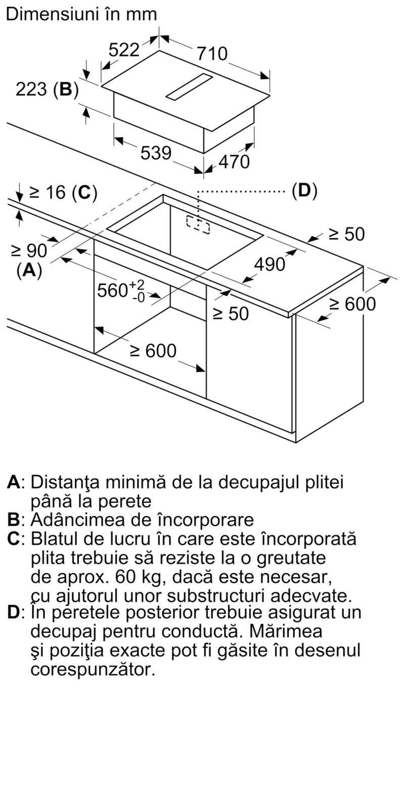 Seria 6 Plită pe inducție cu sistem de ventilare integrat 70 cm PVQ731H26E, Bosch