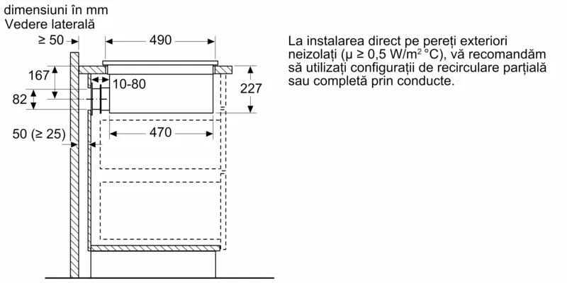 Seria 6 Plită pe inducție cu sistem de ventilare integrat 70 cm PVQ731H26E, Bosch