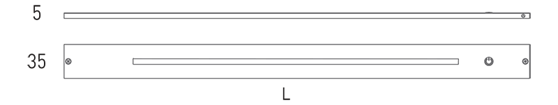 Corp de iluminat LED montare orizontala 862mm, New Flexa Diviemme