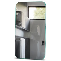 Oglinda simpla luft 10 mm Verticala colturi rotunjite R85 mm, Reyze