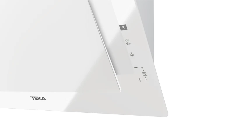 Hotă şemineu 60 cm cu design vertical, paravan din sticlă, Teka DVT 68660 TBS