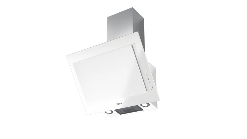 Hotă şemineu 60 cm cu design vertical, paravan din sticlă, Teka DVT 68660 TBS