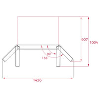 Combină frigorifică Free Standing (4 usi), RFD 77825 GBK EU Teka