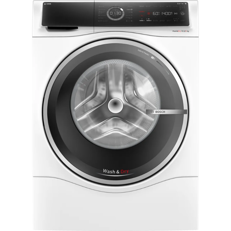 Seria 8 Mașina de spălat rufe cu uscător 10.5/6 kg 1400 rpm WNC254A0BY, Bosch