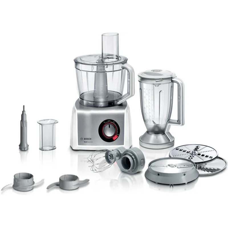 Robot de bucătărie MultiTalent 8 1250 W Alb, Brushed stainless steel MC812S814, Bosch