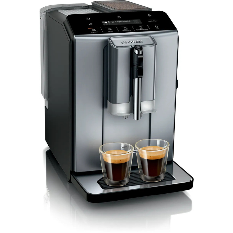 Espressor automat VeroCafe Diamond titanium metallic, Rezervor de apă detașabil TIE20504, Bosch