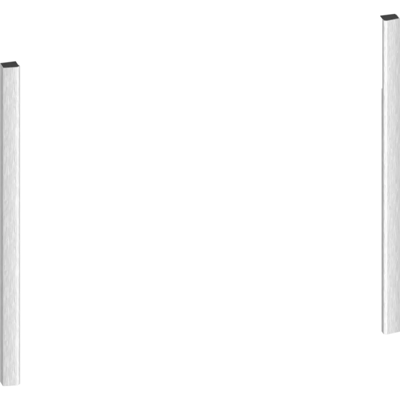 Kit Flex Design 45 cm Metallic silver, pentru Espressor încorporabil ZC045MY0, Neff