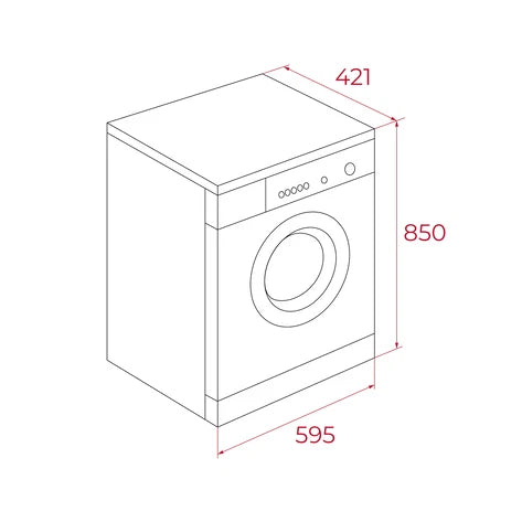 Mașină de spălat rufe free-standing fără uscător, 400 - 1200 rpm, WMK 10620 EU WH, Teka