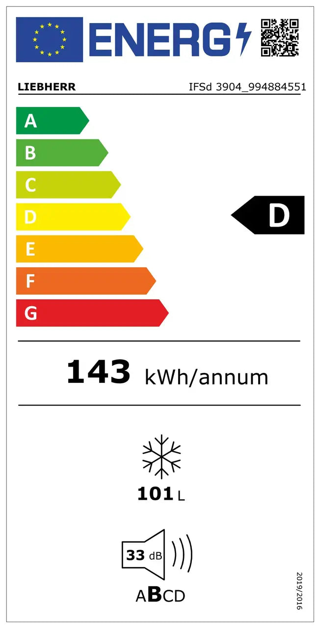 CCongelator incorporabil cu SmartFrost IFSd 3904 Pure, Liebherr