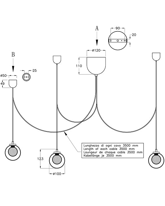 Pendul Blog Led Fabas 3472-47-225