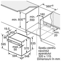 Cuptor incorporabil HBA578BB0, Bosch