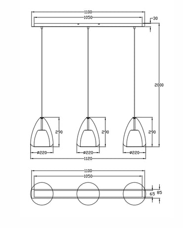 Lustra Britton Fabas 3673-48-125