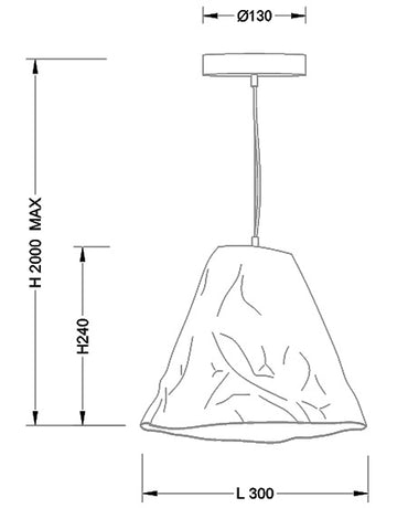 Pendul Crumple Fabas 3535-40-102