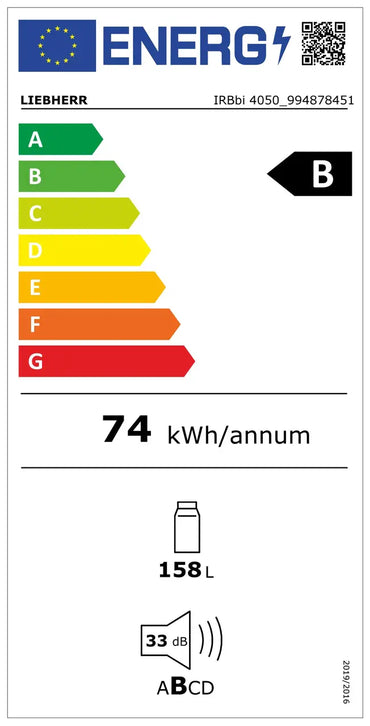 Frigider integrabil cu BioFresh IRBbi 4050 Prime, Liebherr