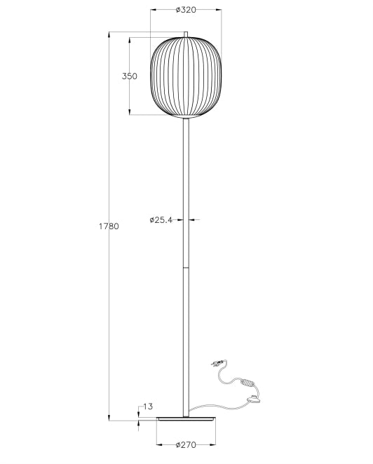 Lampadar Domizia Fabas 3689-10-101