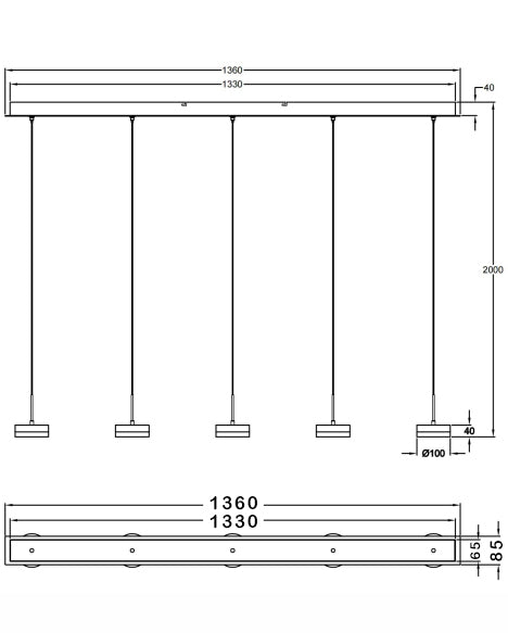 Pendul Dunk Fabas 3239-48-212