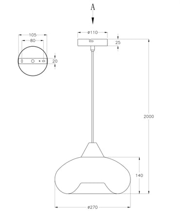 Pendul Ela Fabas 3489-40-125