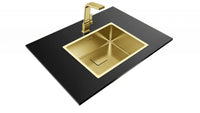 Chiuvetă “PureLine” din inox FLEXLINEA RS15 50.40 Brass, Teka