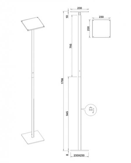 Lampadar Ideal Fabas 3550-12-101