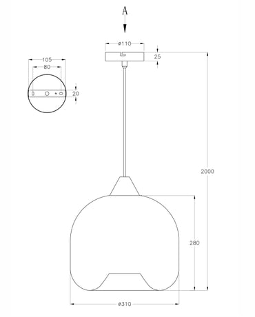 Pendul Maia Fabas 3490-40-125