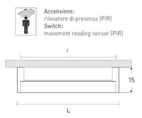 Bara haine iluminare LED, 450mm, Diviemme