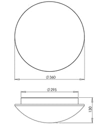 Plafoniera  Pandora Fabas 2433-65-102