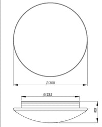 Plafoniera Pandora Fabas IP44