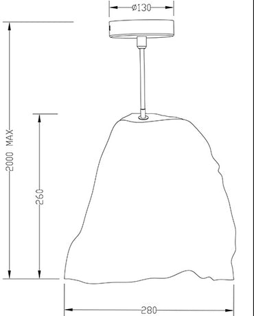 Pendul Rock Fabas 3536-40-131