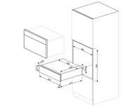 Sertar termic Linea CPR115N, Smeg